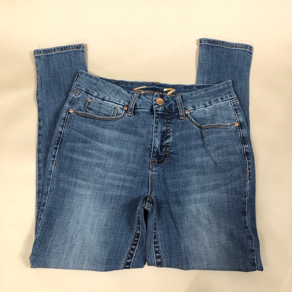 Seven7 Tummyless High Rise Skinny Size 12 - Picture 3 of 16